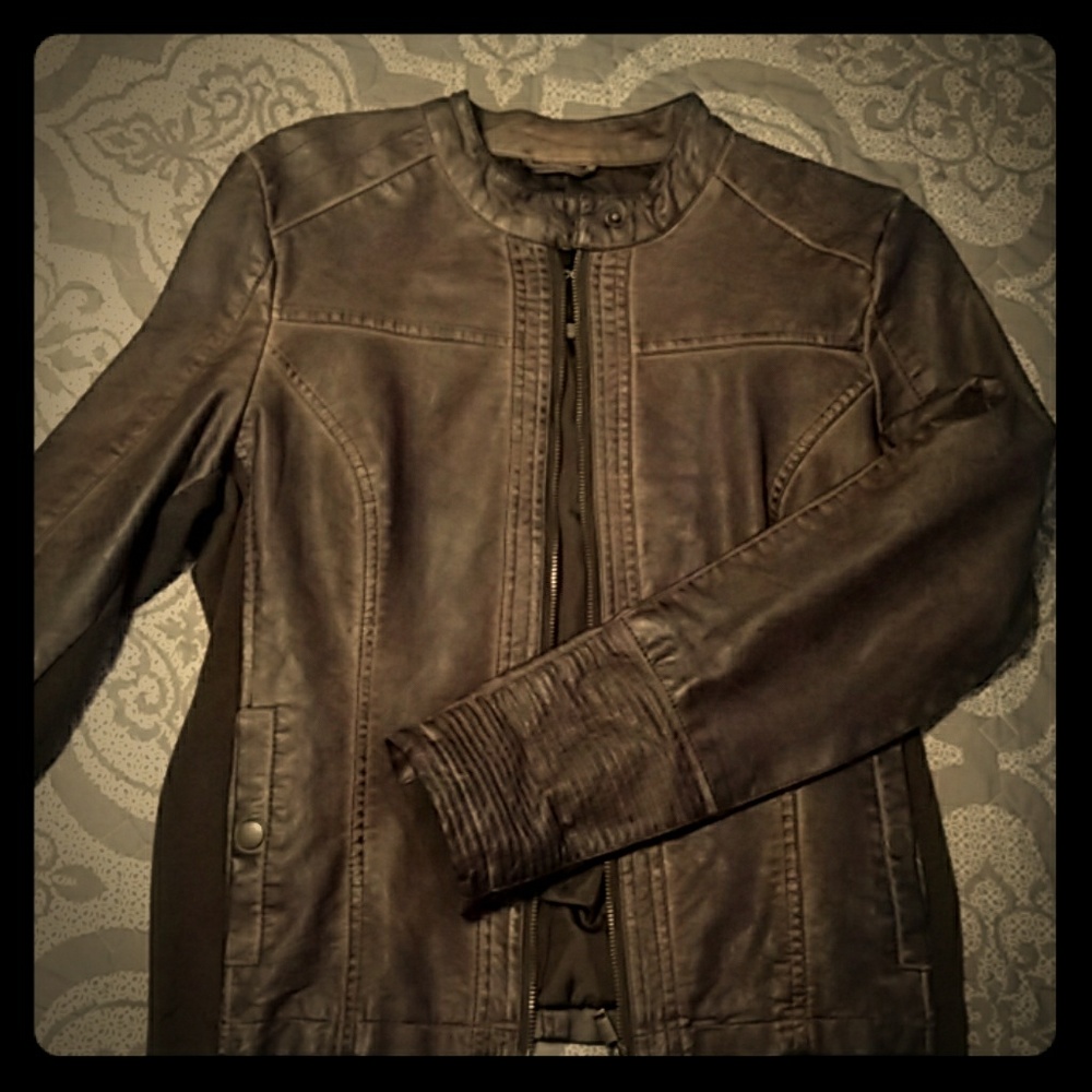Chocolate Brown Moto Jacket